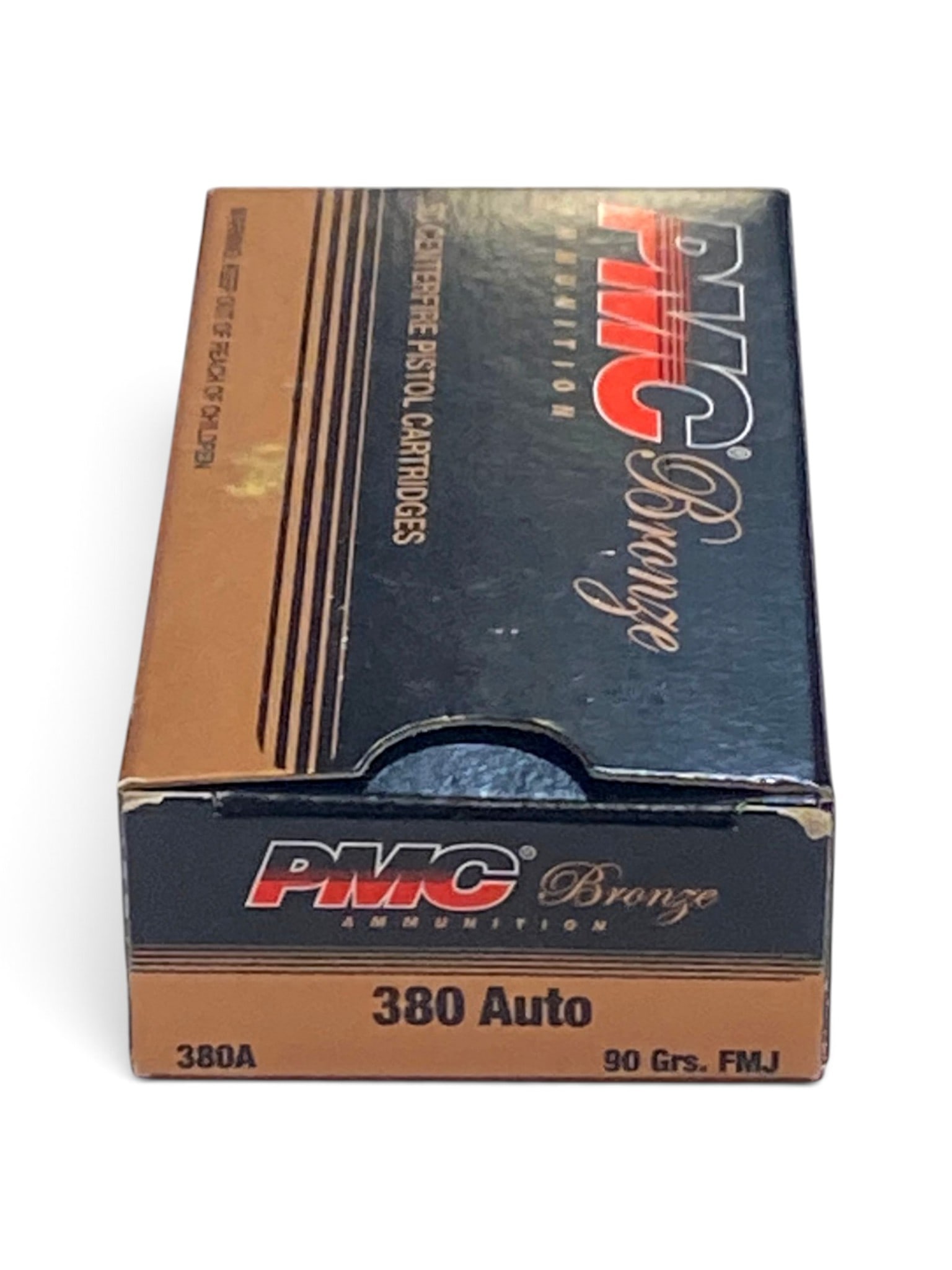 NIB 50rds. of .380 AUTO 90gr. FMJ PMC Bronze Ammunition: See Photo(s)
