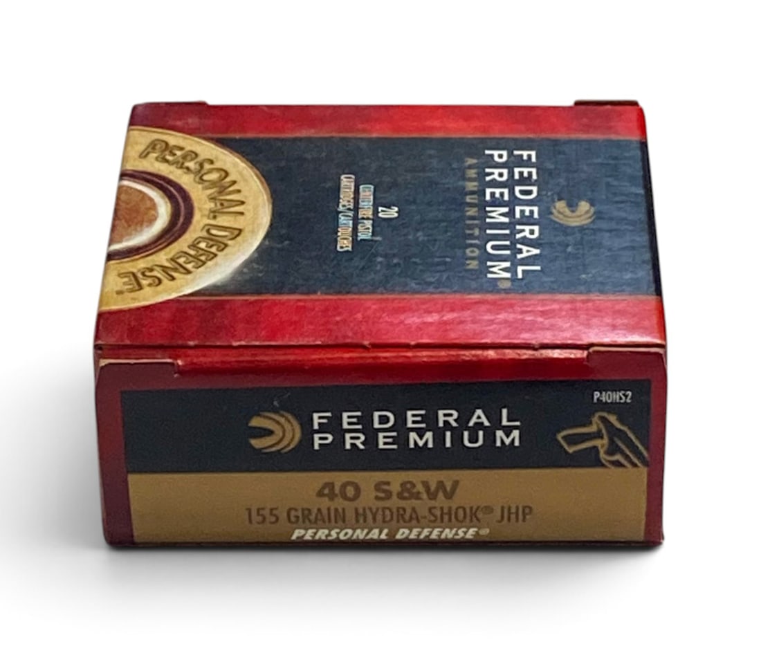 NIB 20rds. of .40 S&W 155gr. Hydra-Shok JHP Federal Premium Ammunition: See Photo(s)