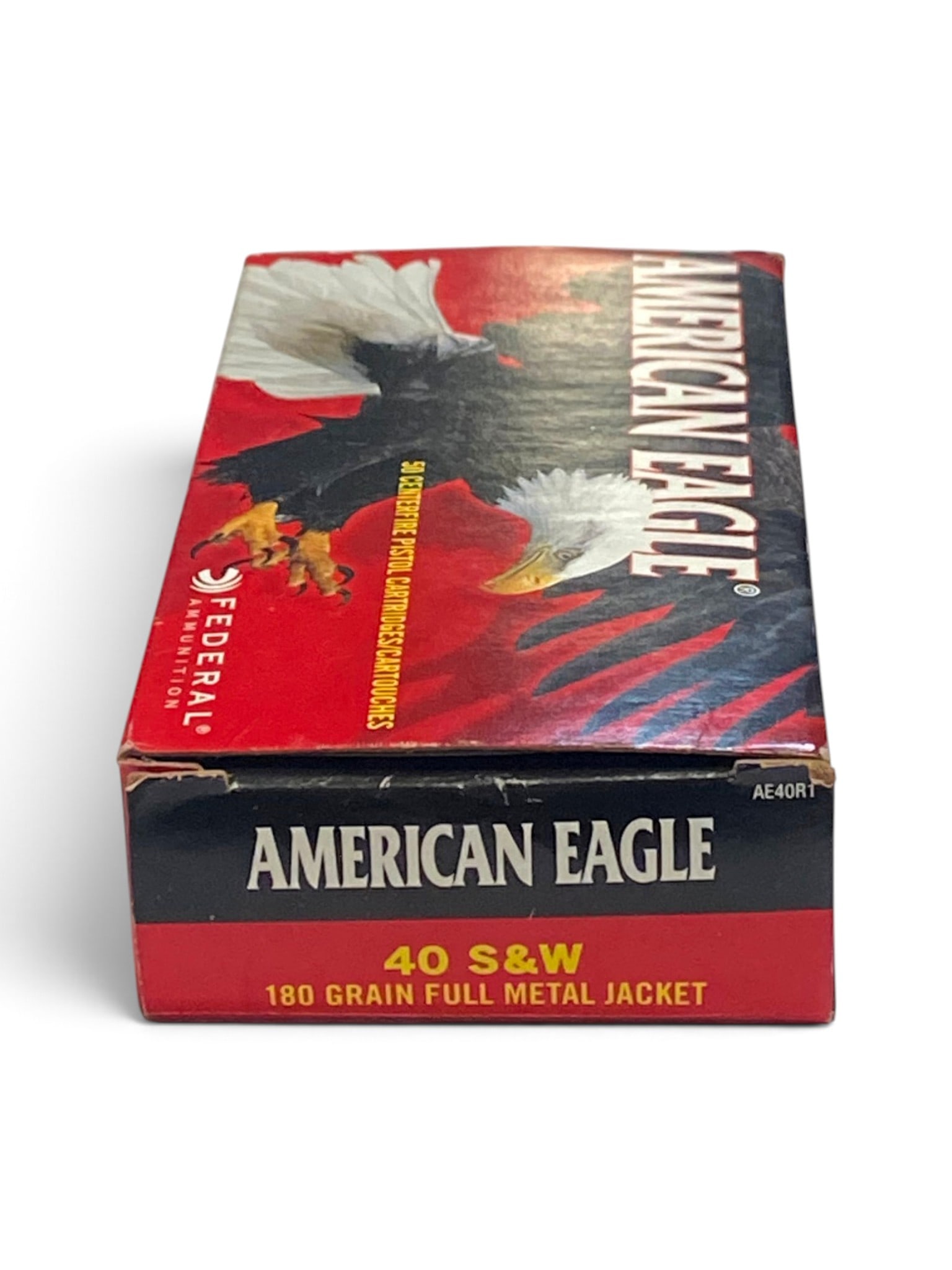NIB 50rds. of .40 S&W 180gr. FMJ American Eagle Ammunition: See Photo(s)
