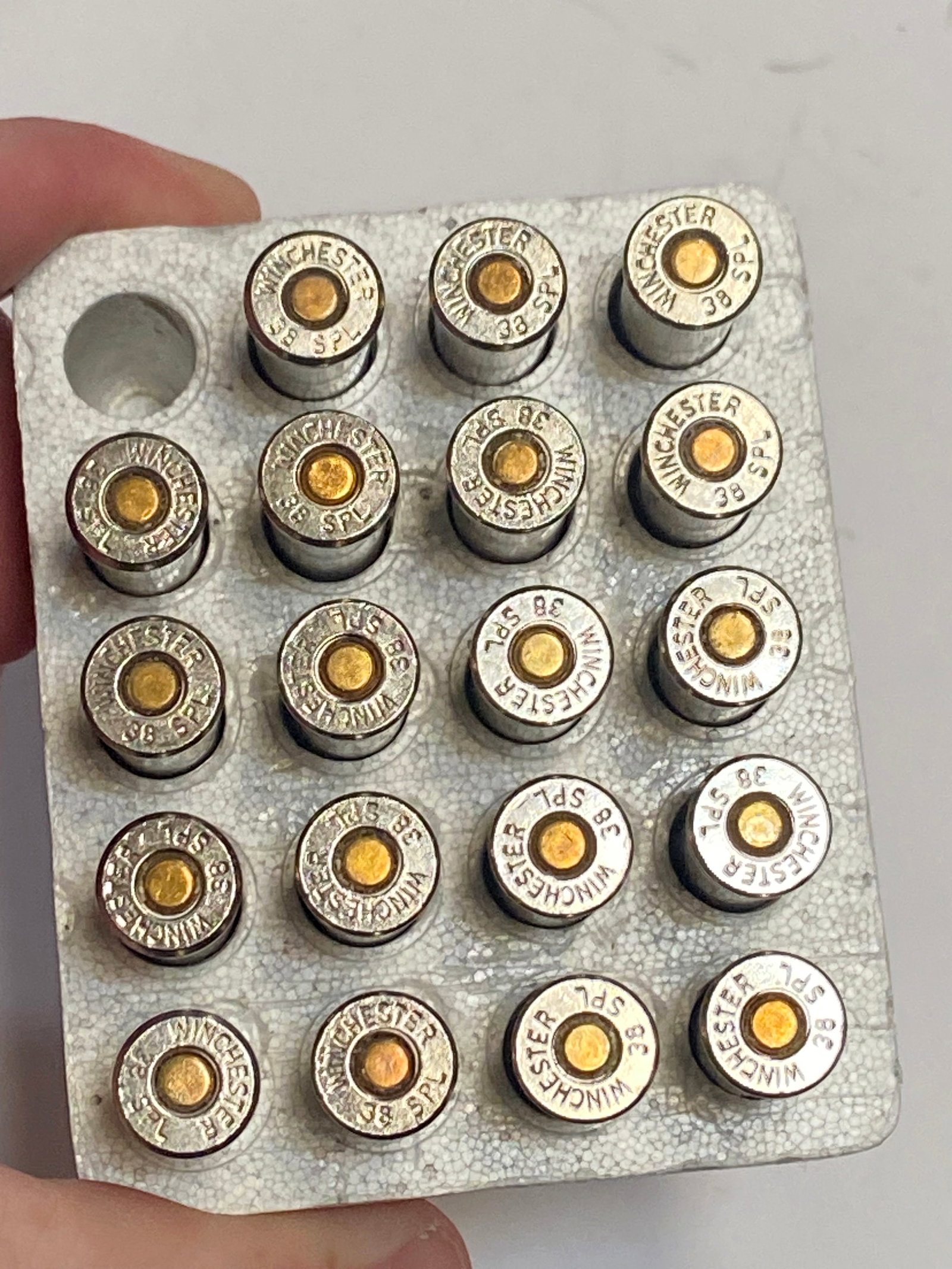 NIB 19rds. of .38 SPECIAL 130gr. JHP Reduced Recoil Winchester Train & Defend Ammunition - 2