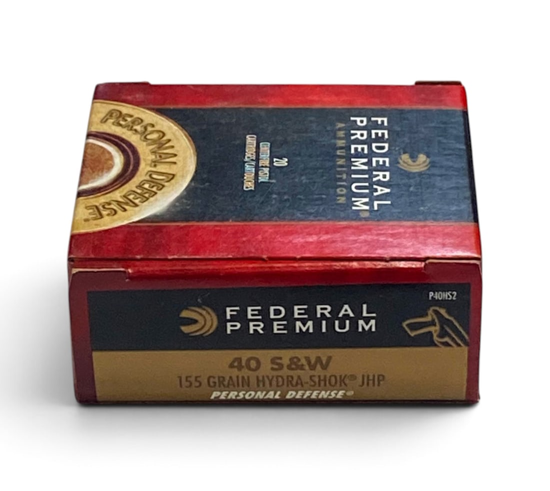 NIB 20rds. of .40 S&W 155gr. Hydra-Shok JHP Federal Premium Ammunition: See Photo(s)