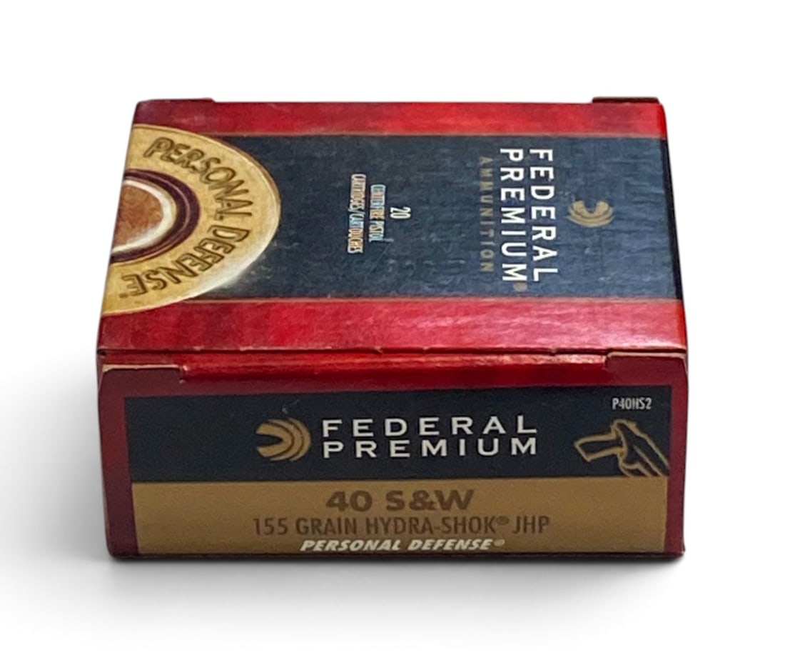 NIB 20rds. of .40 S&W 155gr. Hydra-Shok JHP Federal Premium Ammunition: See Photo(s)