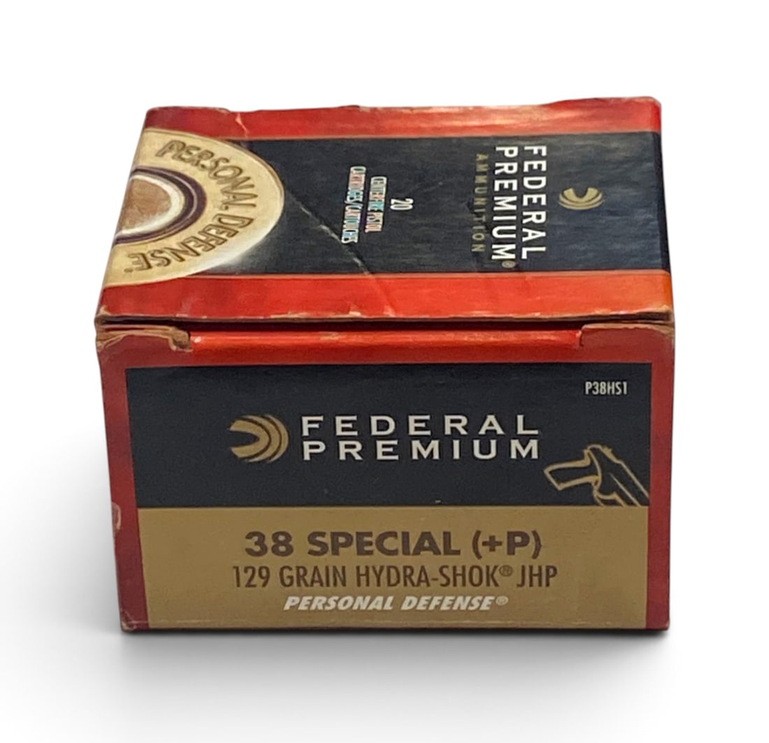 NIB 20rds. of .38 SPECIAL +P 129gr. Hydra-Shok JHP Federal Premium Ammunition: See Photo(s)