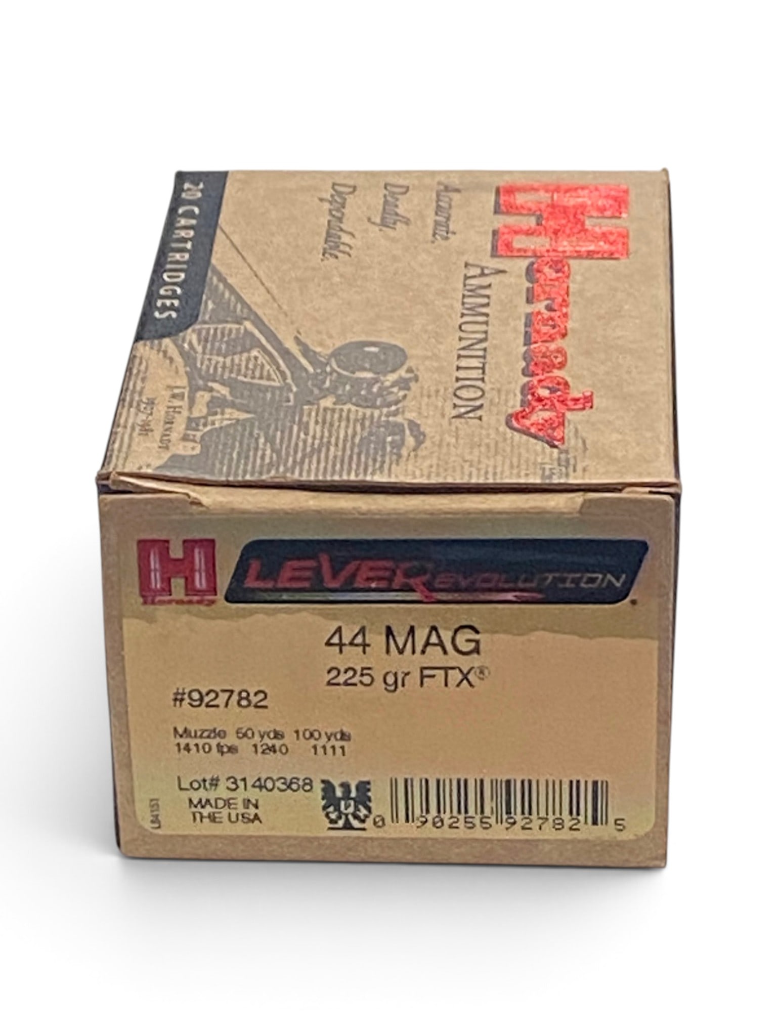 NIB 20rds. of .44 MAG 225gr. FTX Hornady LEVERevolution Ammunition: See Photo(s)