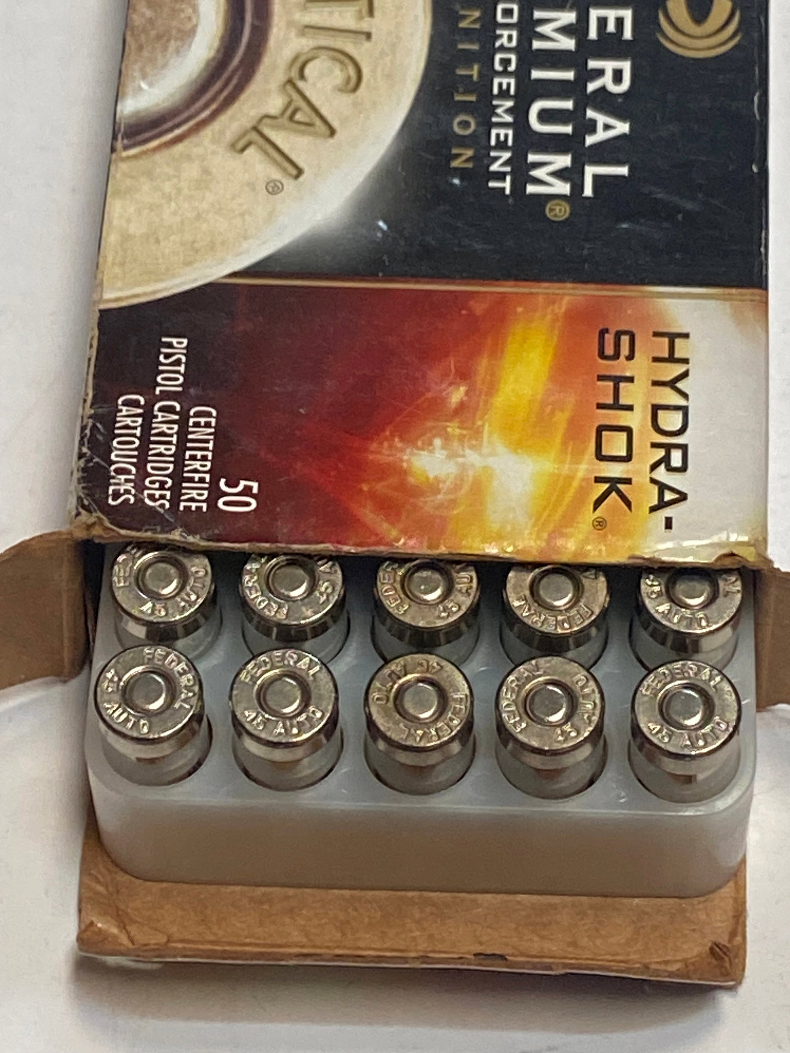 NIB 50rds. of .45 AUTO 230gr. Hydra-Shok JHP Federal LE & 20rds. of G2 Research RIP Ammunition - 2
