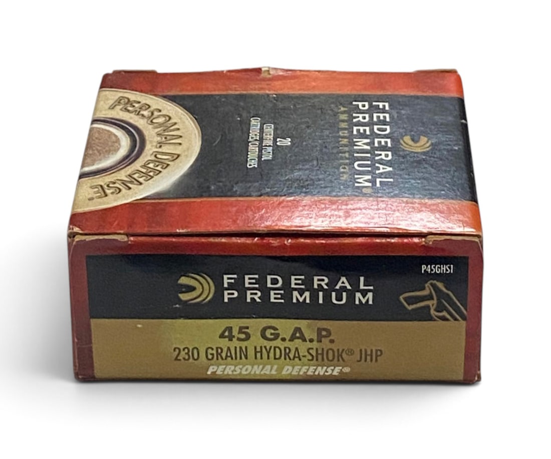 NIB 20rds. of .45 G.A.P. 230gr. Hydra-Shok JHP Federal Premium Ammunition: See Photo(s)