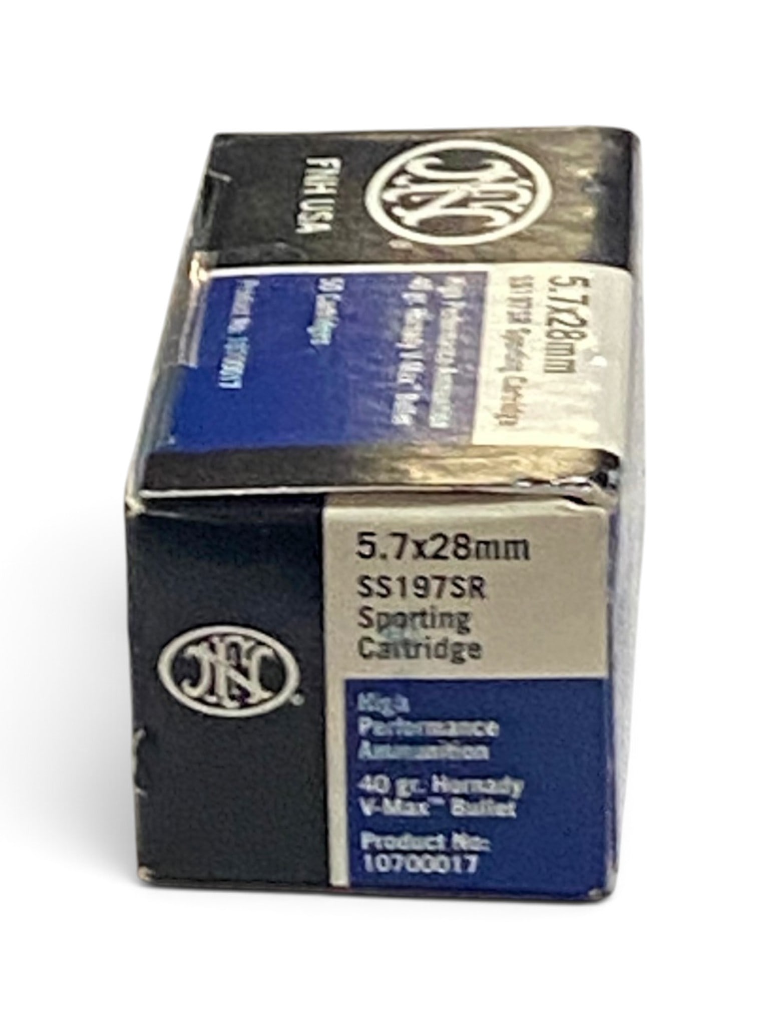 NIB 50rds. of 5.7x28mm 40gr. V-Max FN SS197SR Ammunition: See Photo(s)