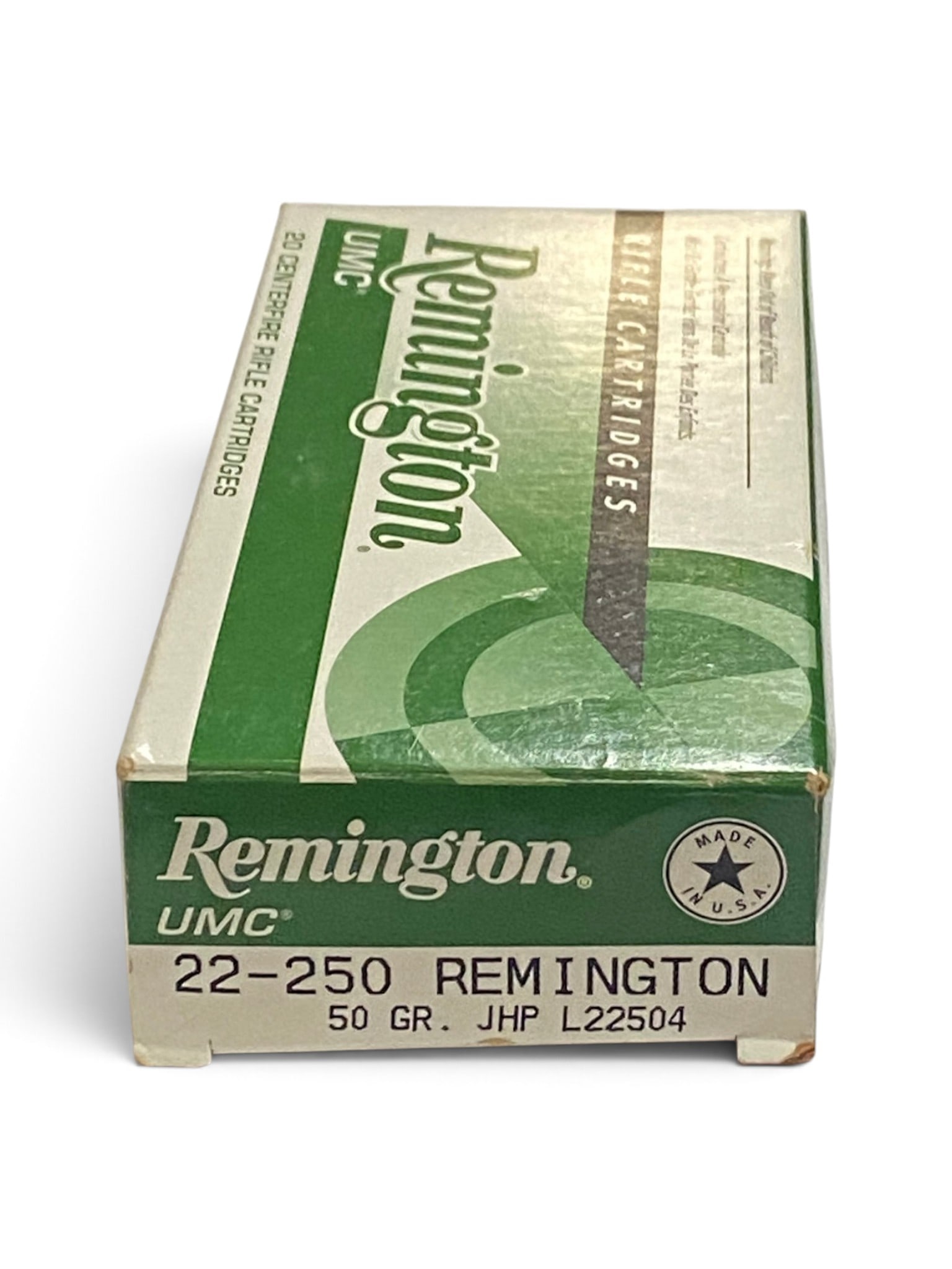 NIB 20rds. of .22-250 REM. 50gr. JHP Remington UMC Ammunition: See Photo(s)