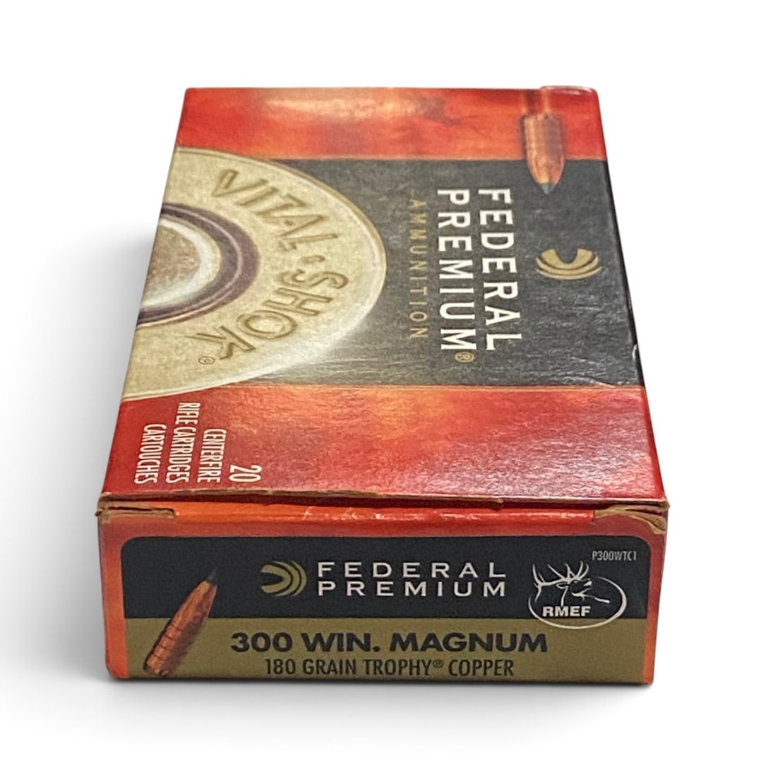 NIB 20rds. of .300 WIN. MAG. 180gr. Trophy Copper Federal Premium Ammunition: See Photo(s)