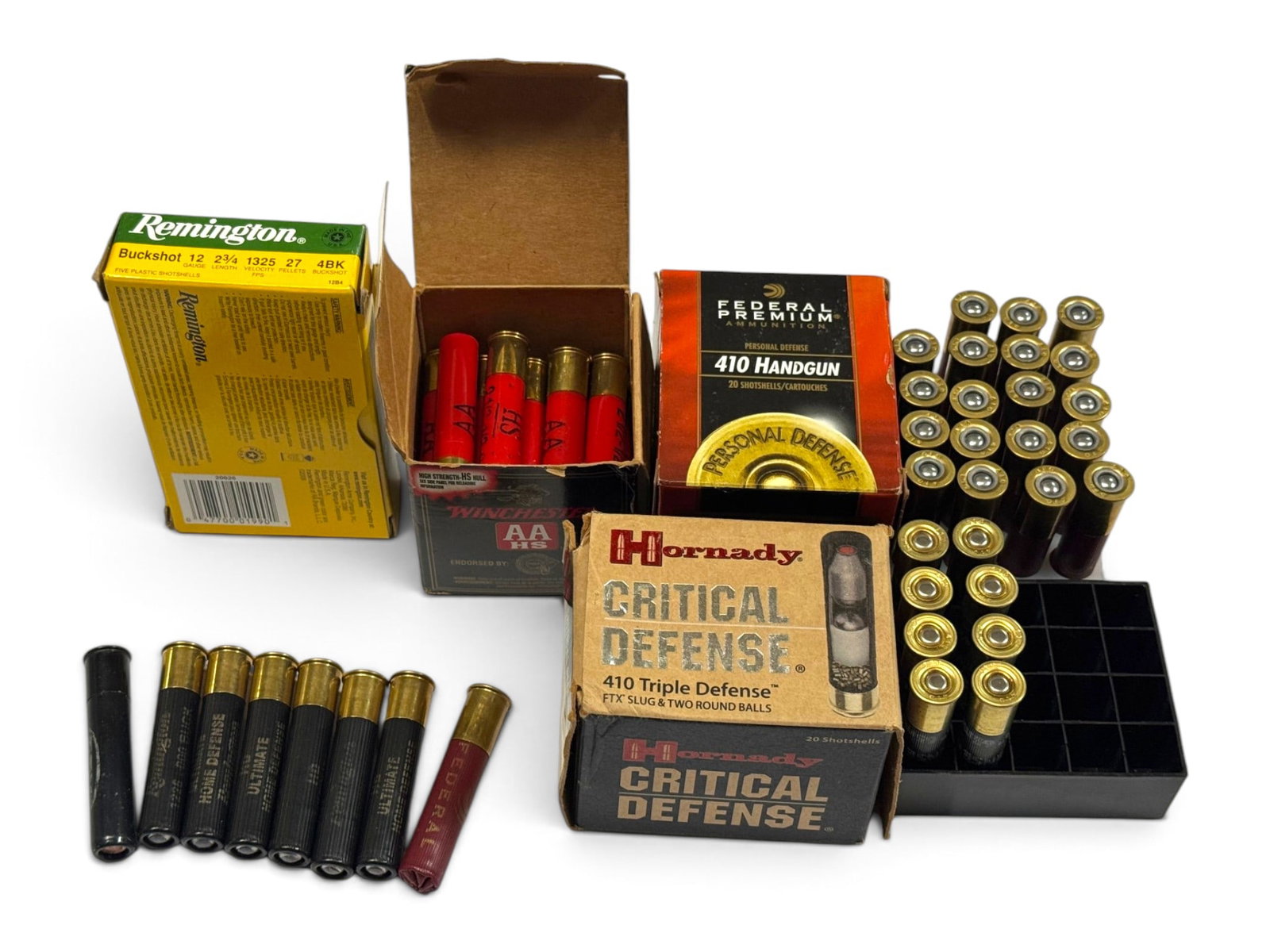 52rds. of .410 GA. Quality Factory Defense & (2) 12 GA. Buckshot Shotgun Shell Ammunition (1 of 5)