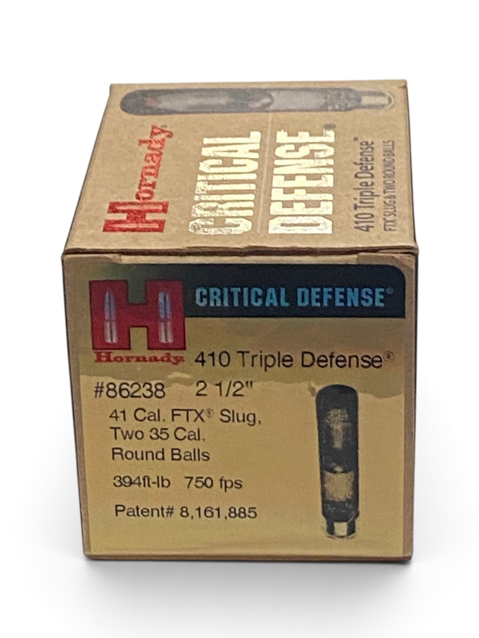 NIB 20rds. of .410 GA. 2-1/2” Triple Defense Hornady Critical Defense Ammunition: See Photo(s)