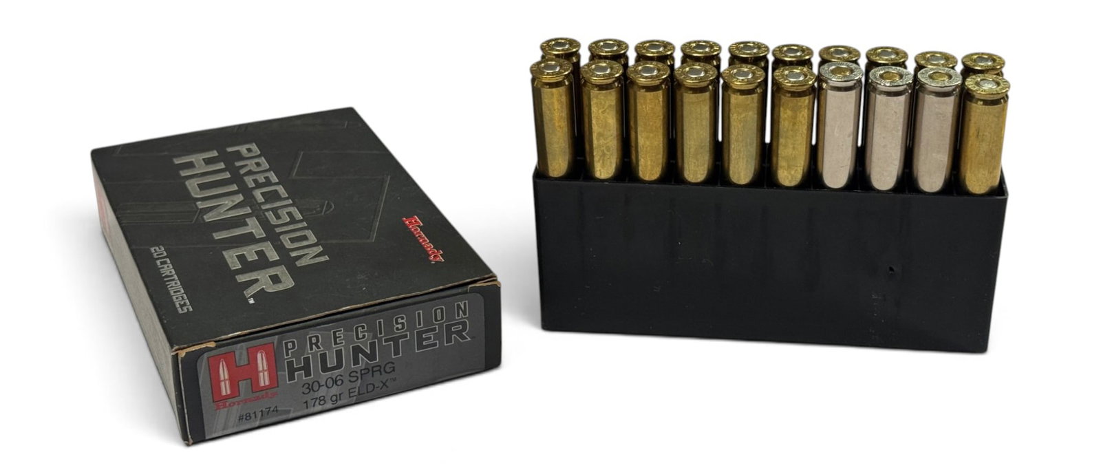 NIB 20rds. of .30-06 SPRG. Hornady & Winchester Quality Factory Ammunition: (13) Hornady 178gr. ELD-X Precision Hunter, (3) Winchester Ballistic Tip, (4) Hornady Ballistic Tip