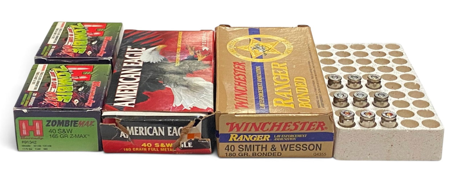 NIB 93rds. of Various .40 S&W Factory Ammunition (1 of 6)