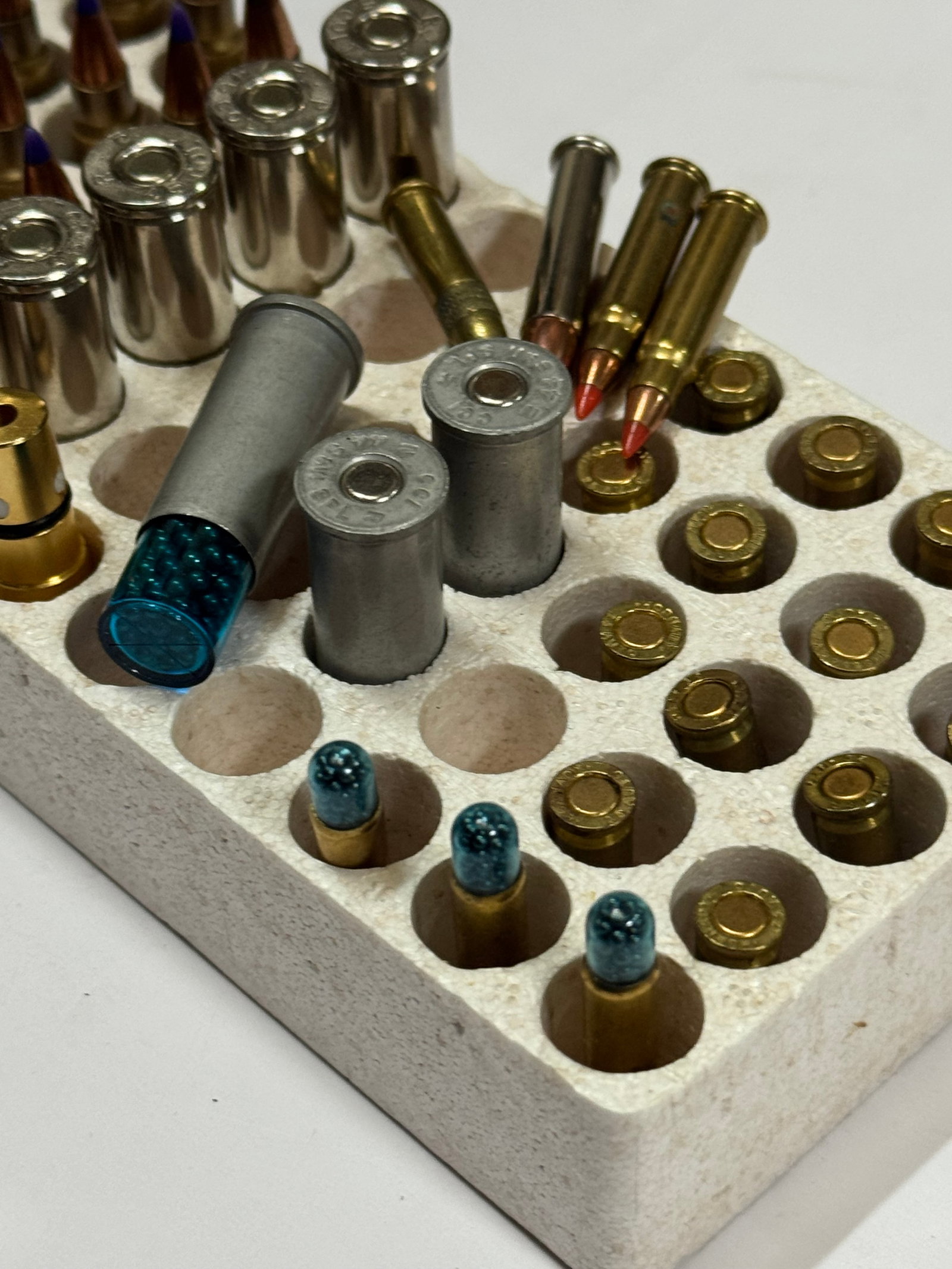 Large Lot of Various Factory Ammo - .22 CAL, 5.7x28mm, .45 LC, 7.62x39, .243 WIN, .25 AUTO & M - 11