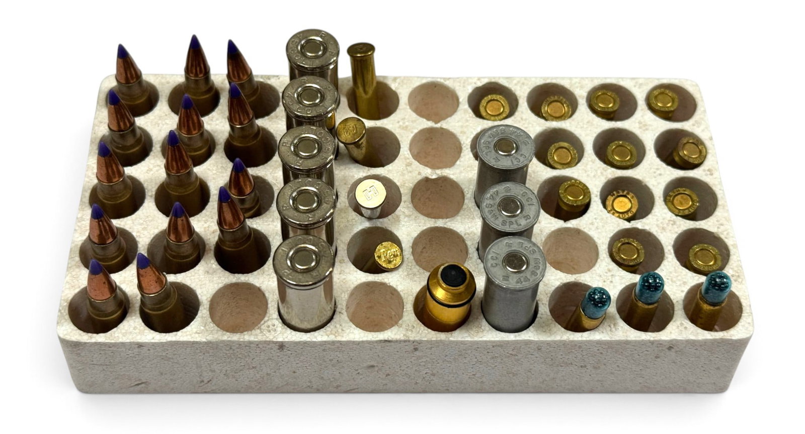 Large Lot of Various Factory Ammo - .22 CAL, 5.7x28mm, .45 LC, 7.62x39, .243 WIN, .25 AUTO & M - 7