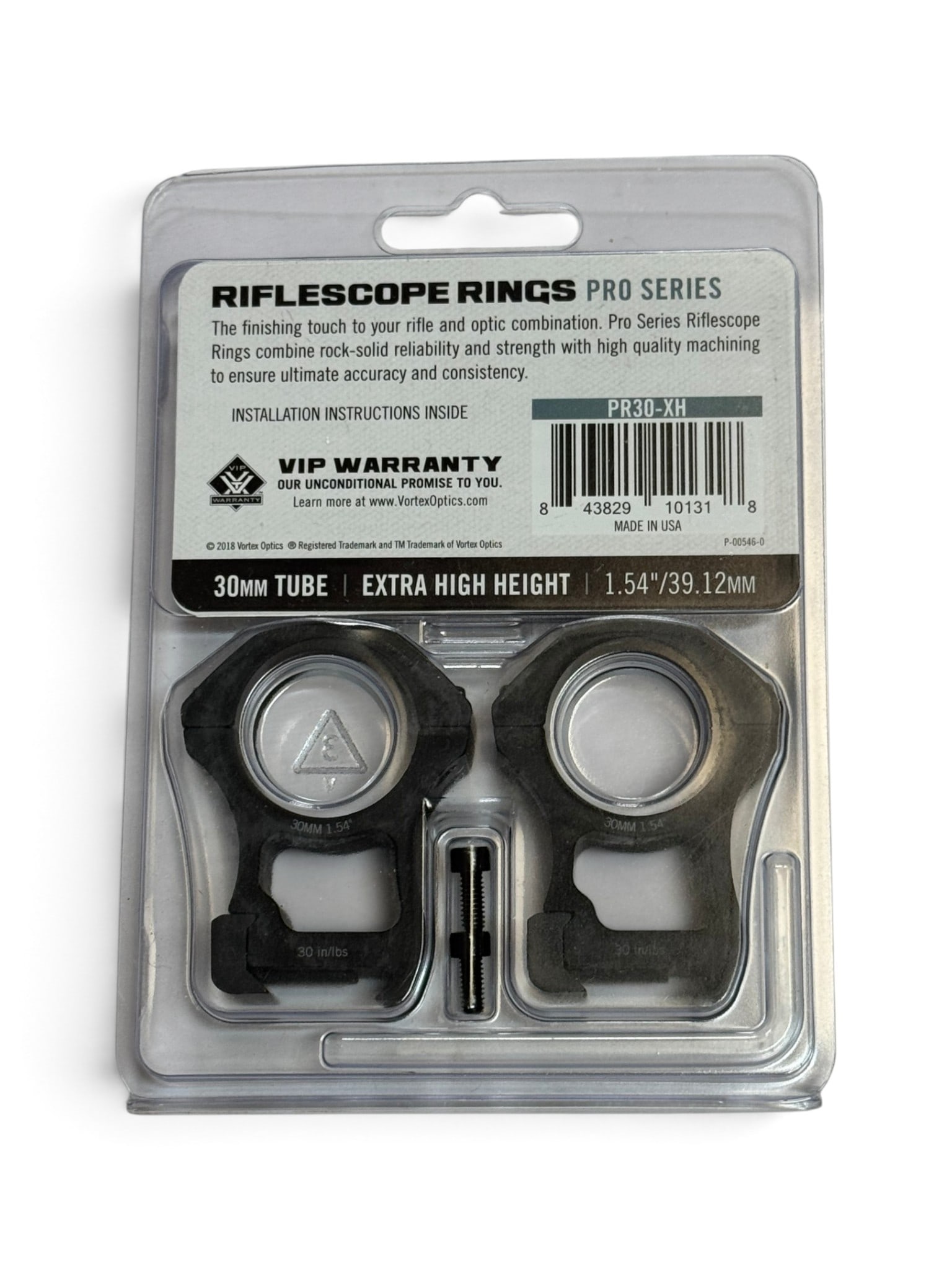NIB Vortex 30mm Extra High Height Pro Series - Rifle Scope Rings - 2