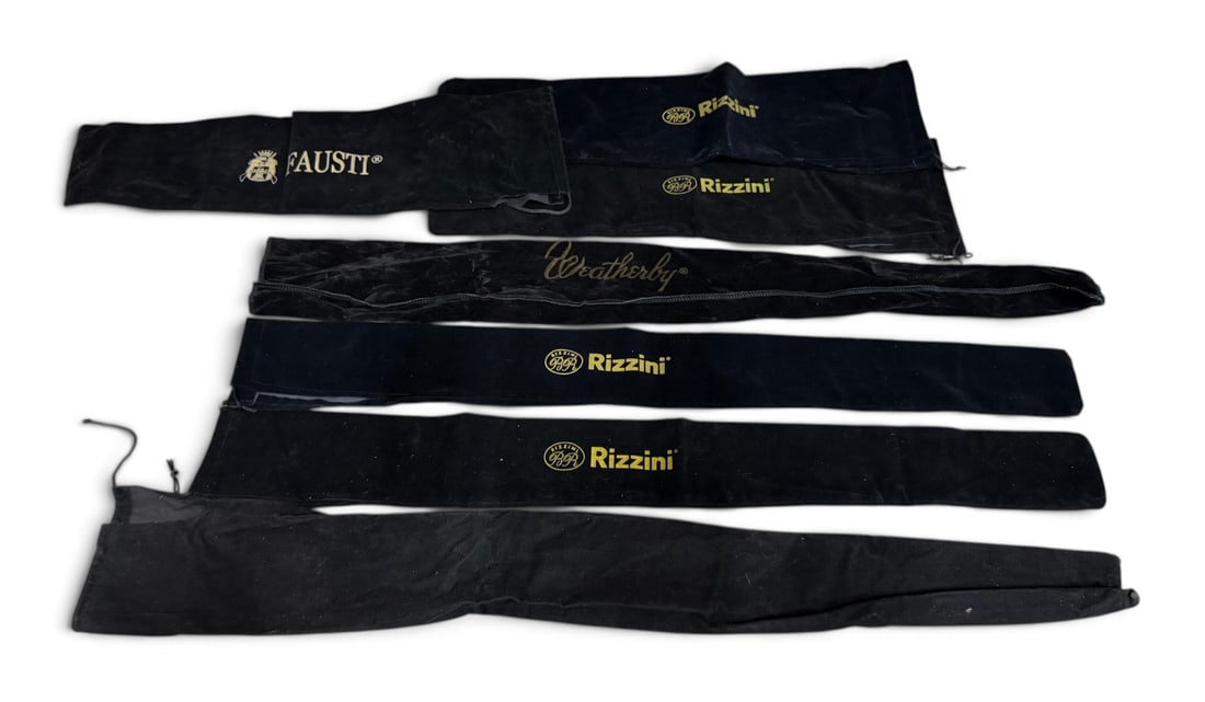(7) Soft Slip Velvet Cases for Shotguns: Great for transporting Shotgun Barrels/Parts. 36", 33.5" and 23.5"