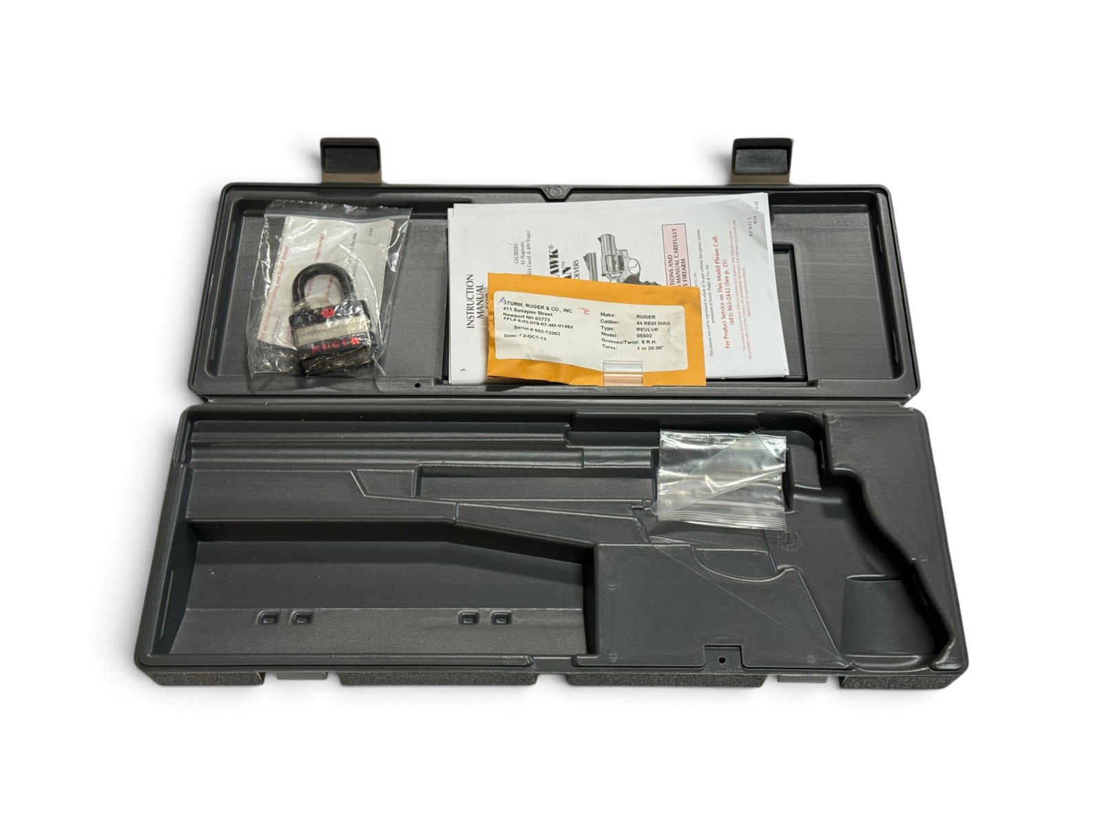Ruger Super Redhawk .44 MAG. 9.5" Hard Factory Revolver Case (1 of 5)