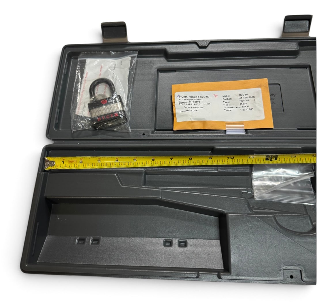 Ruger Super Redhawk .44 MAG. 9.5" Hard Factory Revolver Case - 3