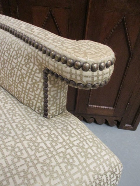 Bronzed Nailhead Upholstered Accent Chair - 2