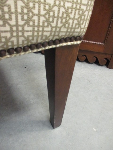 Bronzed Nailhead Upholstered Accent Chair - 3