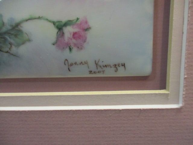Jonny Kimsey 2007 Framed Porcelain Handpainted Tile Art - 3
