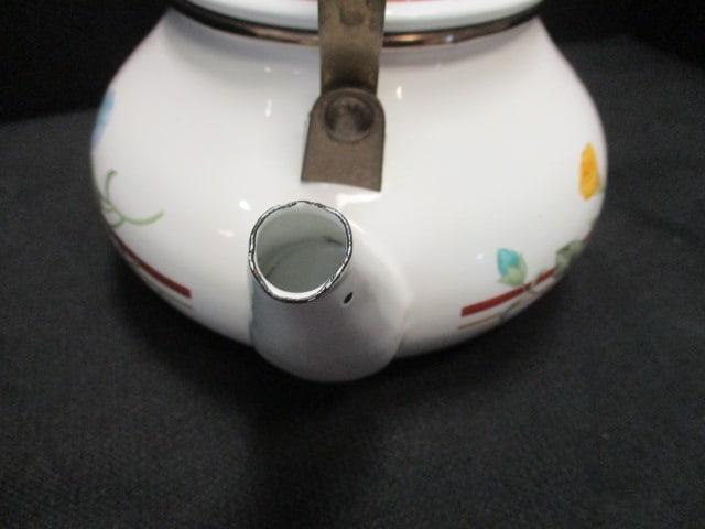 1985 Trellis Enamel teapot - 4