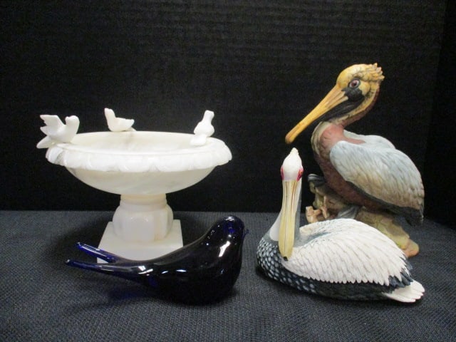 Royan Crown (J.Baron) Pelican Figurine (7"), Resin Pelican 4"), (1 of 10)