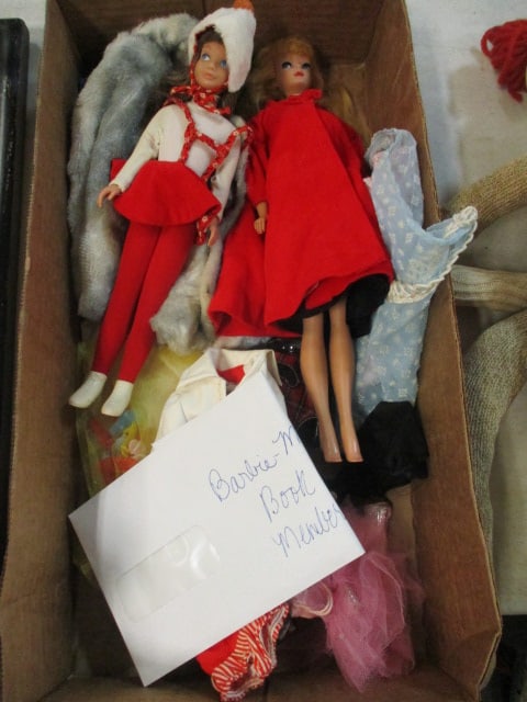 Barbie 1960's Doll, Skipper 1960's Doll, & Barbie Fashion Clothes: Includes Mbsp Card & Book