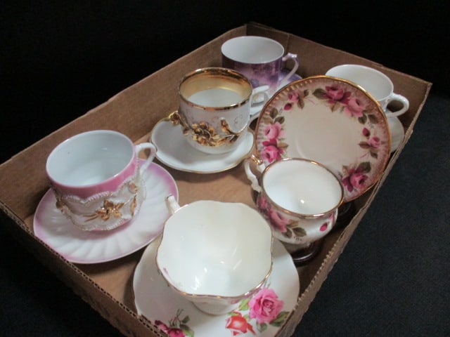 6 China Saucer/Cup Sets: See pictures