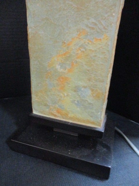 Rectangular Table Lamps (PR) w/Slate Base - 2
