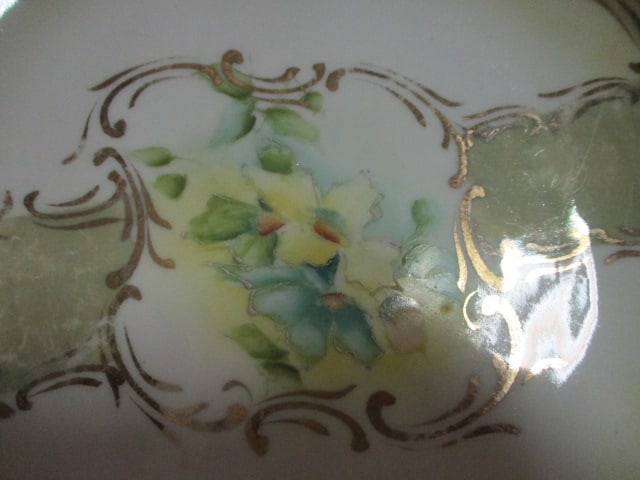 Germany Handpainted Porcelain Serving Bowl - 3