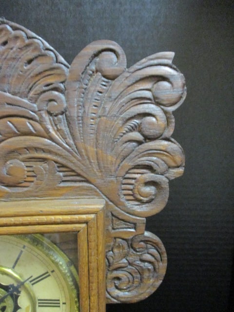 Waterbury Antique Gingerbread Mantle Clock - 2