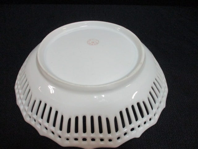 Reticulated Antique Porcelain Bowl (Germany) - 3