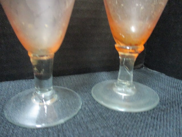 Pink Depression Glass Sugar Bowl, 2 Pink Bud Vases, Green - 9