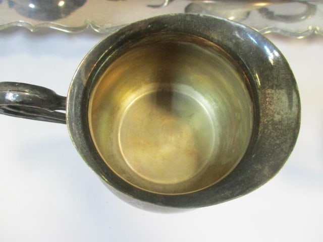 Sheridan 3 PC Silverplate Tea Set, Silverplate Coffee Pot, England - 6