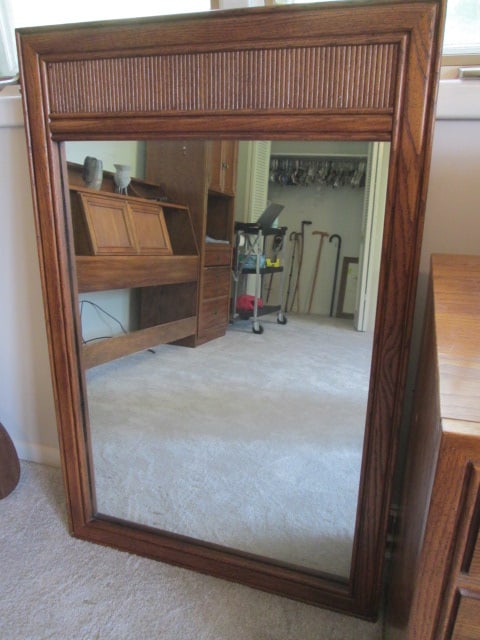 Bassett Oak Frame Wall Mirror (1 of 3)