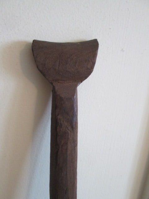 Two Old Wooden Long Handle Paddles - 3