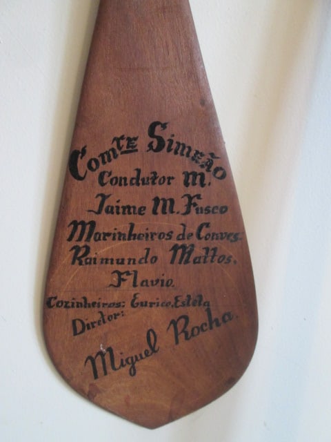Two Old Wooden Long Handle Paddles - 4