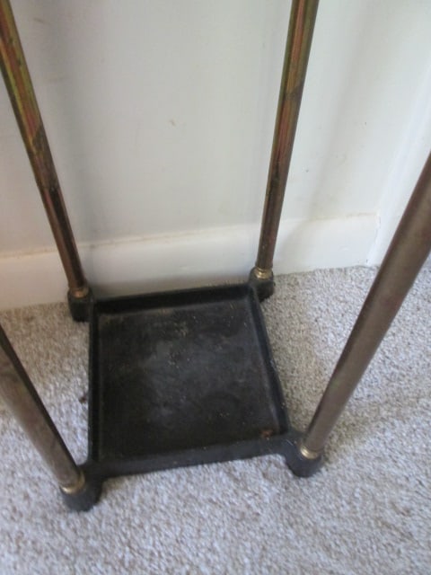 Brass and Cast Iron Umbrella Stand - 3
