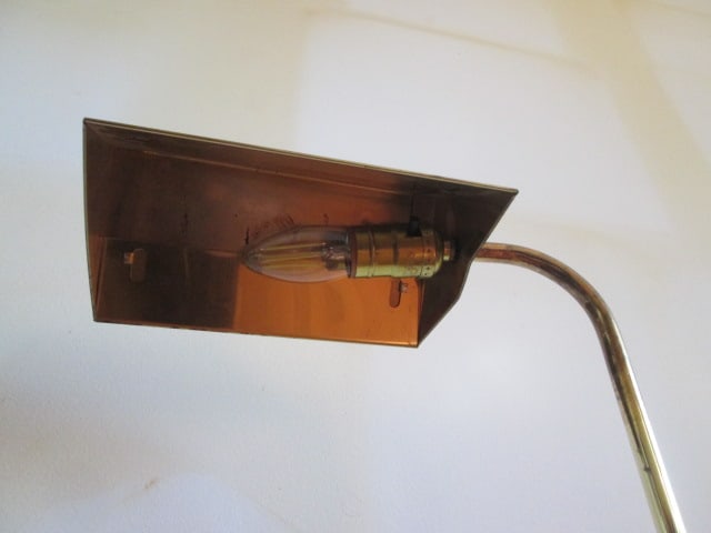 Adjustable Height Brass Floor Lamp - 4