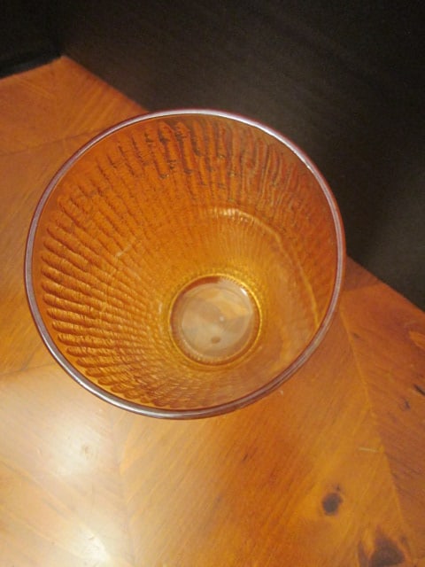 Vintage Jeannette Glass 7 Piece Marigold Iridescent "Tree Bark" Pattern Lemonade/Tea Set - 3