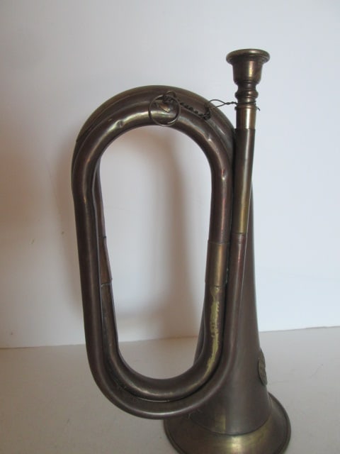 Decorative C.S.A. Replica Brass and Copper Military Style Bugle - 3