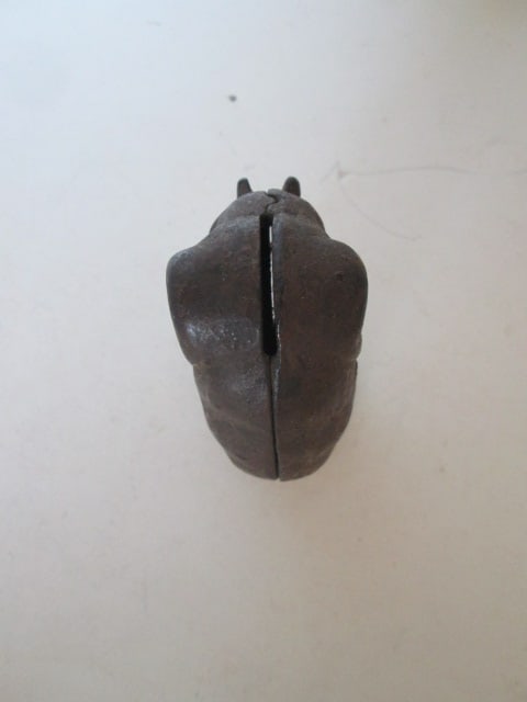 Painted Gold Cast Iron Elephant Form Coin Bank - 3