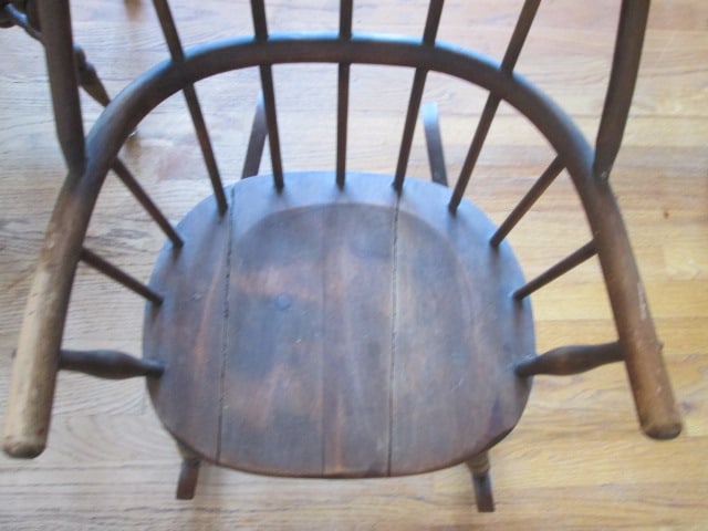 Antique Bent Wood Windsor Style Child's Rocker - 2