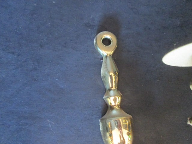 Pair of Brass 2 Arm Candle Sconces - 3