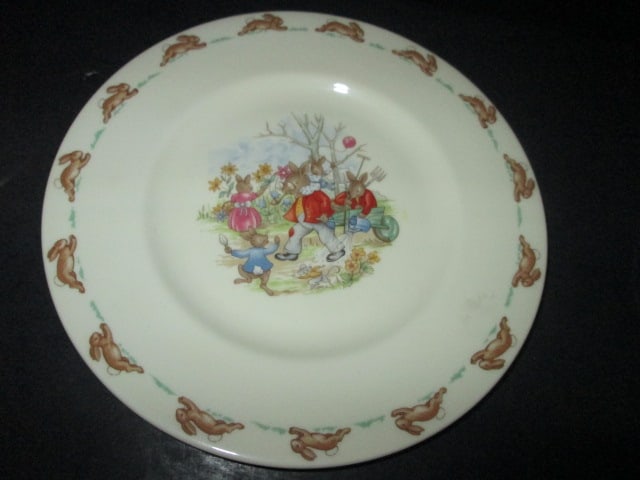 Wedgwood and Royal Doulton Bunnykins "Peter Rabbit" Toddler Food Sets, - 10