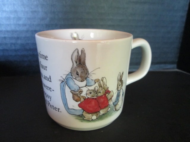Wedgwood and Royal Doulton Bunnykins "Peter Rabbit" Toddler Food Sets, - 12