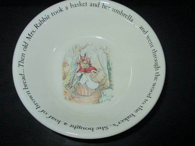 Wedgwood and Royal Doulton Bunnykins "Peter Rabbit" Toddler Food Sets, - 13