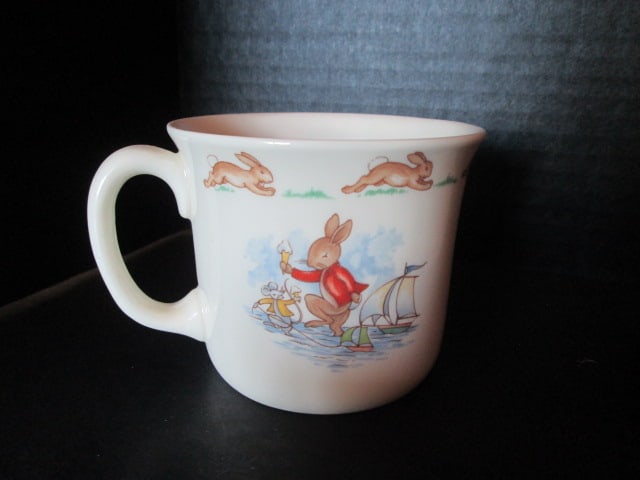Wedgwood and Royal Doulton Bunnykins "Peter Rabbit" Toddler Food Sets, - 8